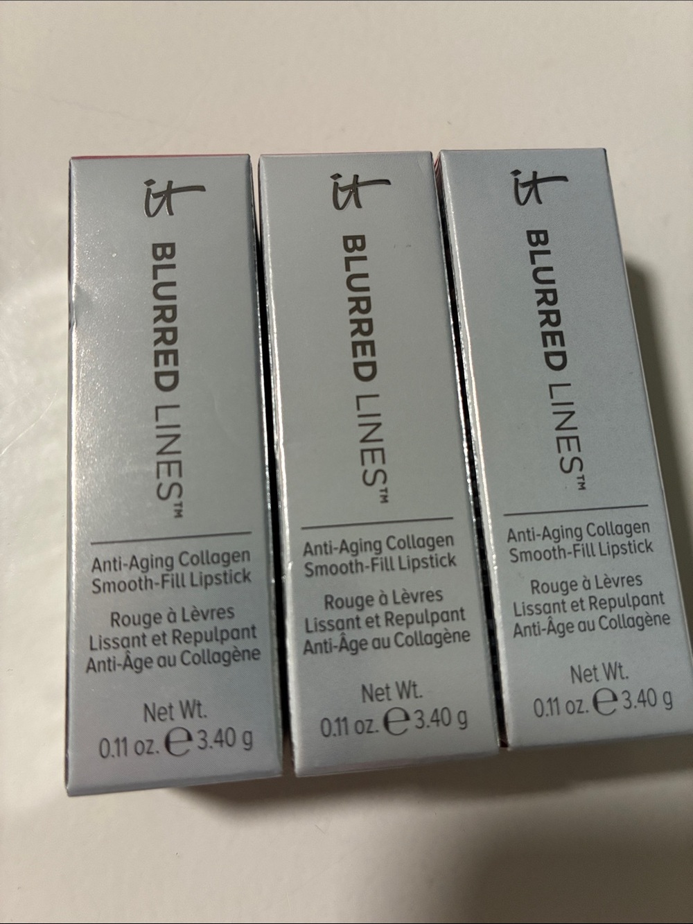 it cosmetics Blurred Lines Lipstick Trio - Light Blue Boxes set of 3
